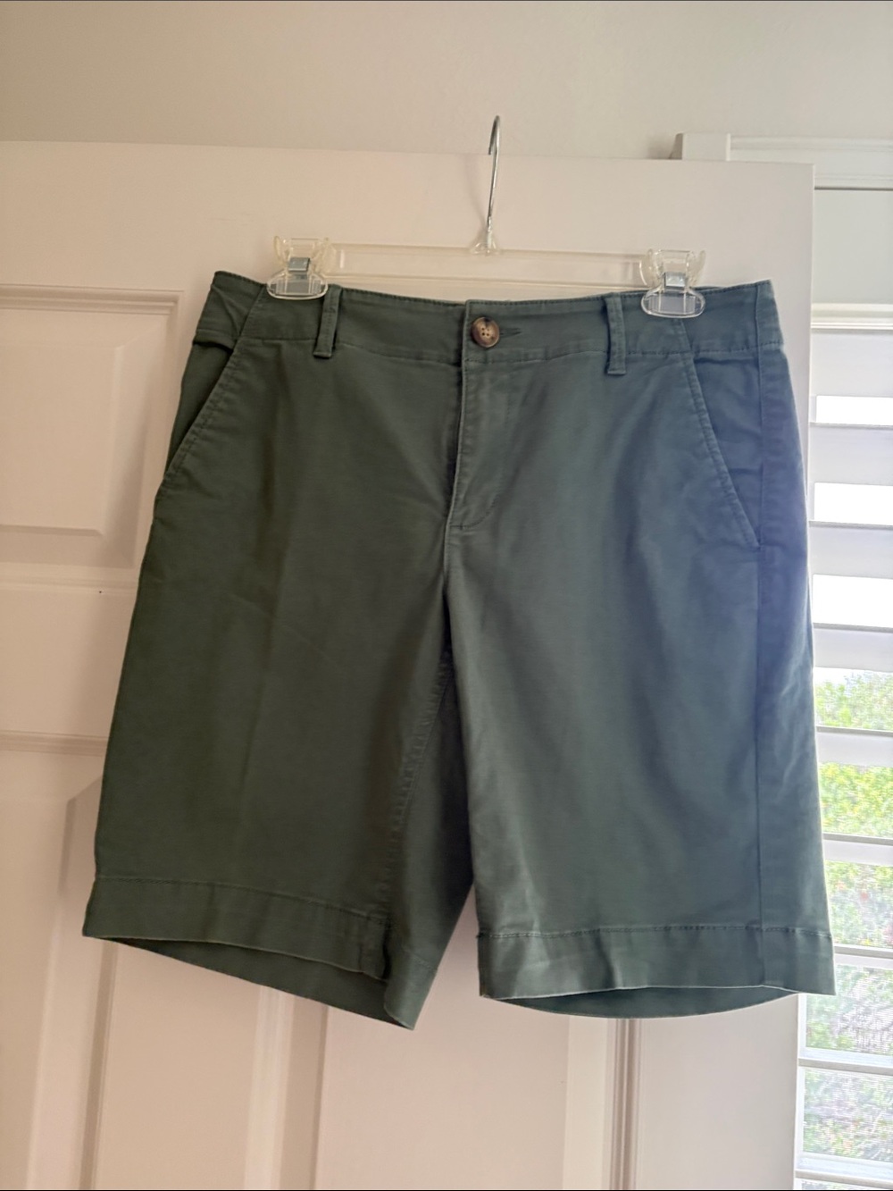 LOFT Olive Green Bermuda Shorts